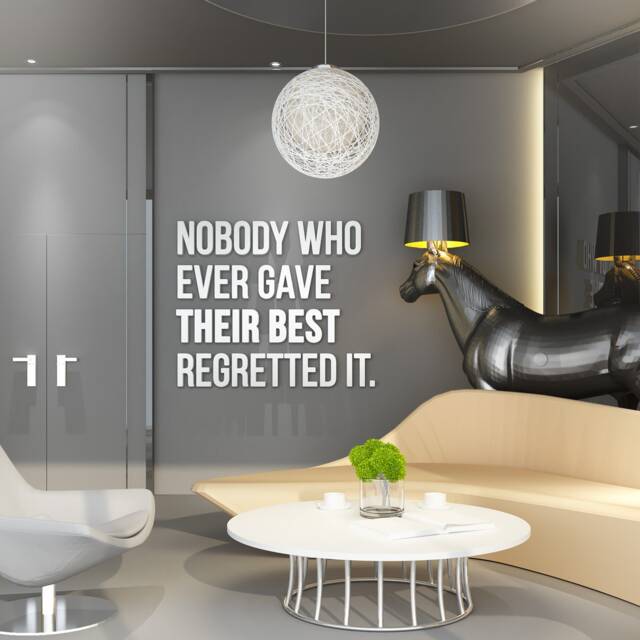 Give Your Best, Office Wall Art, Office, Quote, Decor, Quotes, Decor, Home Office, Inspirational - Skugyb - image 1