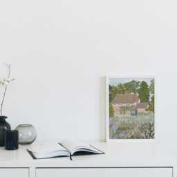 Thomas Hardy's Cottage Art Print, Literary Wall Art, English Countryside Illustration - thumbnail 3
