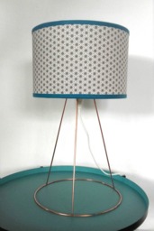 Lampshade Stars Japanese Taupe On White Background - thumbnail 1