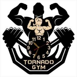Wall Clock Bodybuilding 12-18Inch, Bodybuilder Coach Gift, Powerlifter Home Gym Man Woman - thumbnail 3