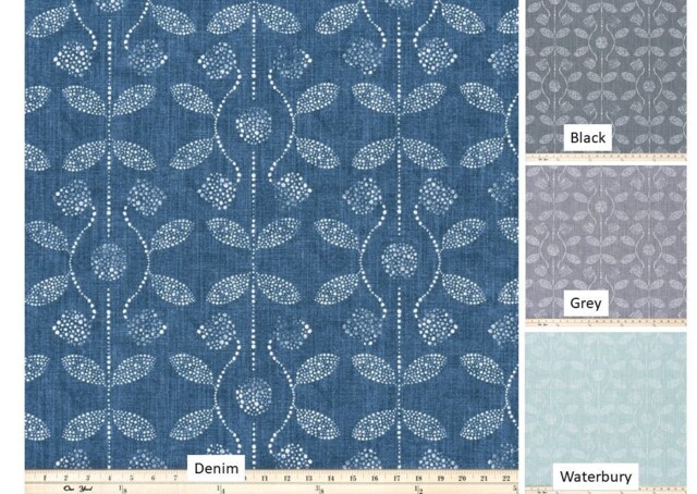 "Pair 25 Or 50"" Wide Premier Print Osamu Rod Panels Drapes Cafe Curtains 24 36 48 63 84 96 108" - image 1