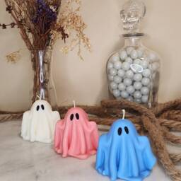 Large Ghost Candle - Decor Gift Halloween - thumbnail 4