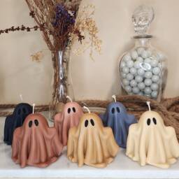 Large Ghost Candle - Decor Gift Halloween - thumbnail 2