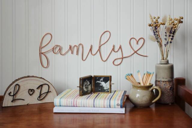 Wire Words - Family Bespoke Wall Art Quotes & Sayings - image 1