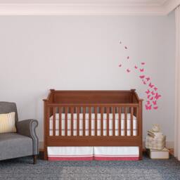 Butterfly Swirl Cluster - Wall Decal Custom Vinyl Art Stickers - thumbnail 1