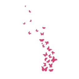 Butterfly Swirl Cluster - Wall Decal Custom Vinyl Art Stickers - thumbnail 2