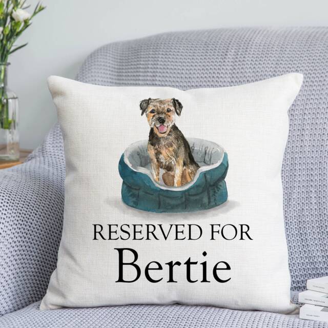 Reserved For Dog Cushion - Watercolour Dogs Cushion- Lover Gift - image 1