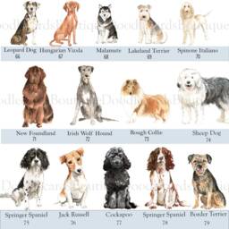 Reserved For Dog Cushion - Watercolour Dogs Cushion- Lover Gift - thumbnail 4