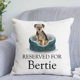 Reserved For Dog Cushion - Watercolour Dogs Cushion- Lover Gift - thumbnail 1