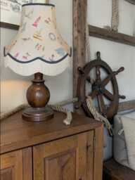 Nautical Padstow Fabric Lampshade Handmade For Table & Floor Standard Lamps Bases, Ceiling Pendant Shades - thumbnail 1
