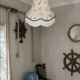 Nautical Padstow Fabric Lampshade Handmade For Table & Floor Standard Lamps Bases, Ceiling Pendant Shades - thumbnail 3