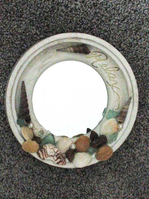 Seashell Round Mirror - image 1