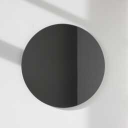 Orbis??? Black Tinted Round Frameless Minimalist Mirror - Large, Xl - thumbnail 1
