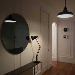 Orbis??? Black Tinted Round Frameless Minimalist Mirror - Large, Xl - thumbnail 2