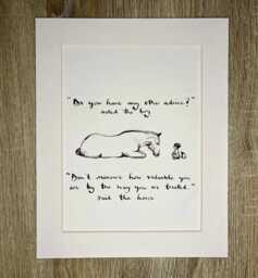 Charlie Mackesy Mounted Print - The Boy, Mole, Fox & Horse Book Page Art - thumbnail 1
