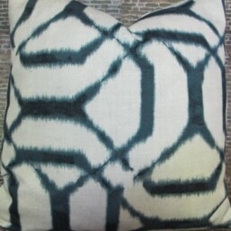 Designer Pillow Cover, Rljpt, Indigo Blue - thumbnail 3