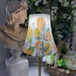 Cordless Touch Lamp. Beautiful Decoupaged Gisela Graham Inspired Buttercup & Bee Usb Rechargeable - thumbnail 2