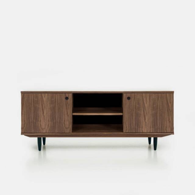 Mid-Century Sideboard, Dresser, Commode, Credenza Made Of Walnut Vaneer - Livlo O-S15 - image 1