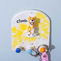 Personalized Pet Figurine Key Holder Custom Ceramic Dog, Cat, Bird - thumbnail 4