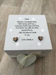 Shabby Chic Personalised Box Special Best Friend Friendship Or Any Name Trinket Jewellery Birthday Christmas Present Gift