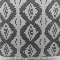 "Turkish Towel, Geometric Towel, Handmade Towel, Turkish Peshtemal, Aztec Towel, 35""x70" - thumbnail 2