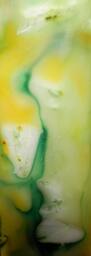 Decorative Candle, Handmade Candle, Green Square Marbled - thumbnail 2