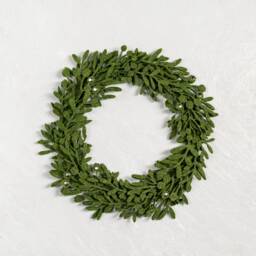 Green Felt Christmas Table Wreath, Charming D??cor, Minimalist Design Centerpiece, Modern, Elegant Floral Motifs Wreath - thumbnail 3
