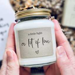 A Little Light, A Lot Of Love - Thinking You Candle Sympathy Gift Sending Love Hope Comfort Difficult Times - thumbnail 2