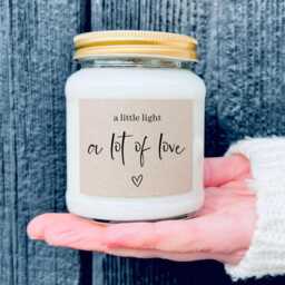 A Little Light, A Lot Of Love - Thinking You Candle Sympathy Gift Sending Love Hope Comfort Difficult Times - thumbnail 1