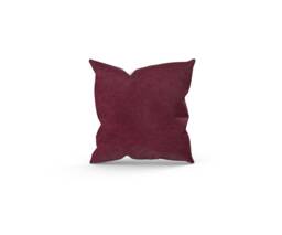 Brushed Wine Red Cushion With Filler, Recycled Fabric, Made in UK - thumbnail 1