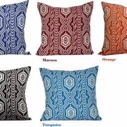 Pillow Covers 20x20, Orange Black Pillows Cases 24x24, Maroon Throw 26x26 - thumbnail 2