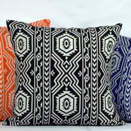 Pillow Covers 20x20, Orange Black Pillows Cases 24x24, Maroon Throw 26x26 - thumbnail 3