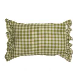 Ruffle Pillowcase - Granny Smith