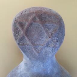 Jerusalem Star Of David Oil Lamp Clay, Ancient Oil Candle, Holy Lamp From Jerusalem, Blessed Ancient Israel, Made in Israel - thumbnail 3
