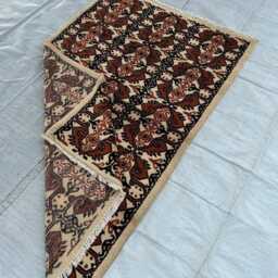 4??6Ft Handmade Rug For Bedroom - Geometric Wool Carpet - thumbnail 4
