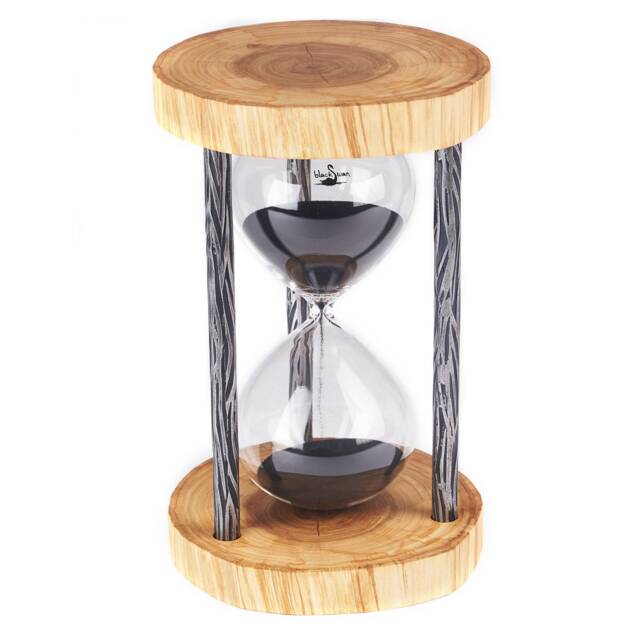 Handmade Live Edge Elm Sand Timer - Rustic Hourglass - 15 Or 30 Minutes - image 1