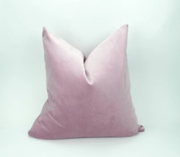 Lilac Velvet Pillow Cover Heavy Cotton Cushion Case - thumbnail 1