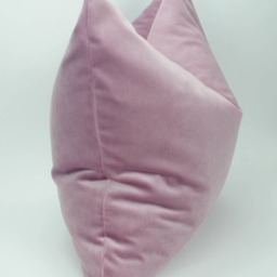Lilac Velvet Pillow Cover Heavy Cotton Cushion Case - thumbnail 4