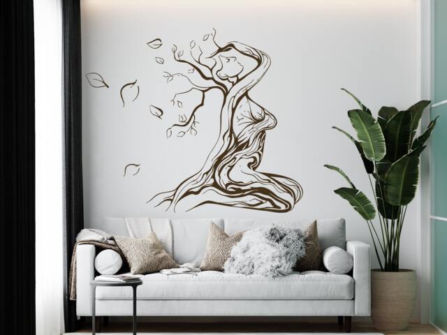 Tree Woman Vinyl Wall Decal Removable Home Decor 1262 - image 1