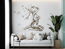 Tree Woman Vinyl Wall Decal Removable Home Decor 1262 - thumbnail 1