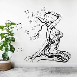 Tree Woman Vinyl Wall Decal Removable Home Decor 1262 - thumbnail 2