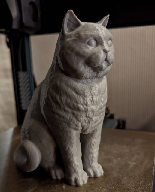 British Short Hair Figurine Statue -3D Printed - For Cat Lovers, Ornament, Memorial, Gift - image 1