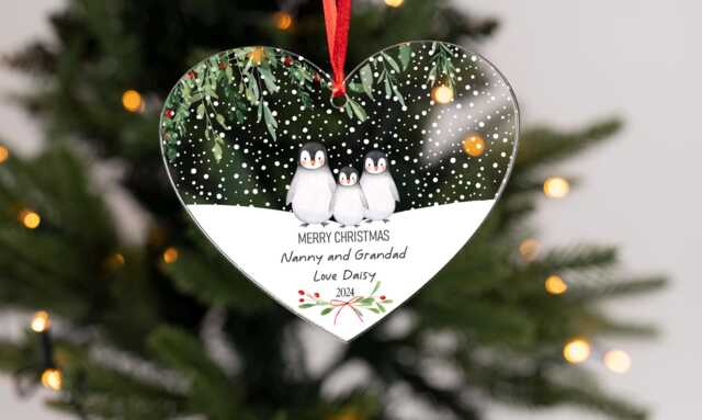Personalised First Christmas As Grandparents Bauble - Grandparent Gifts Nanny Grandad Gift Ornament - image 1