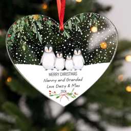 Personalised First Christmas As Grandparents Bauble - Grandparent Gifts Nanny Grandad Gift Ornament - thumbnail 3