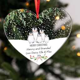 Personalised First Christmas As Grandparents Bauble - Grandparent Gifts Nanny Grandad Gift Ornament - thumbnail 2