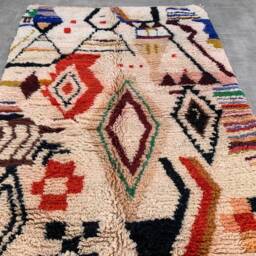 Aya Azilal 5x8Ft Moroccan Wool Handmade Rug - thumbnail 3