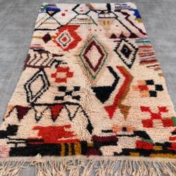 Aya Azilal 5x8Ft Moroccan Wool Handmade Rug - thumbnail 2