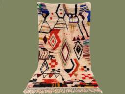 Aya Azilal 5x8Ft Moroccan Wool Handmade Rug