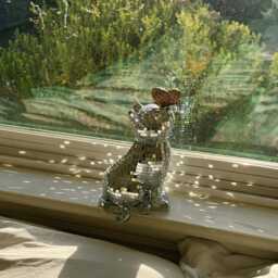 Disco Cat With Butterfly Playful Home Decor - thumbnail 4