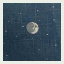 Andrew Martin Over The Moon Blue & White Designer Pillow Cover 16x16 - thumbnail 2